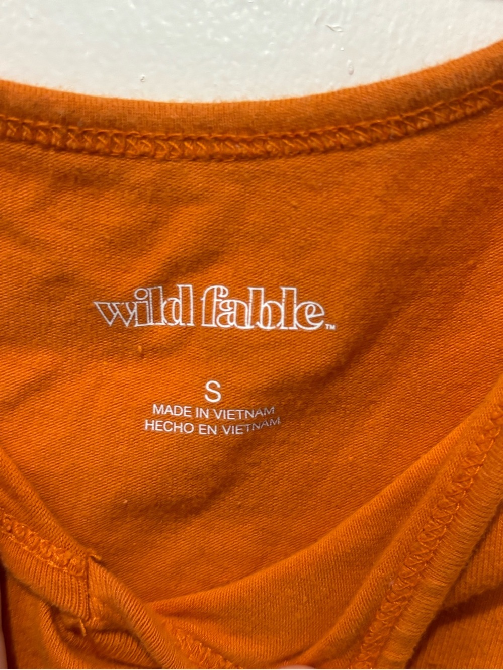wild fable Orange Cropped Tank with Notch Neck - Picture 3 of 4
